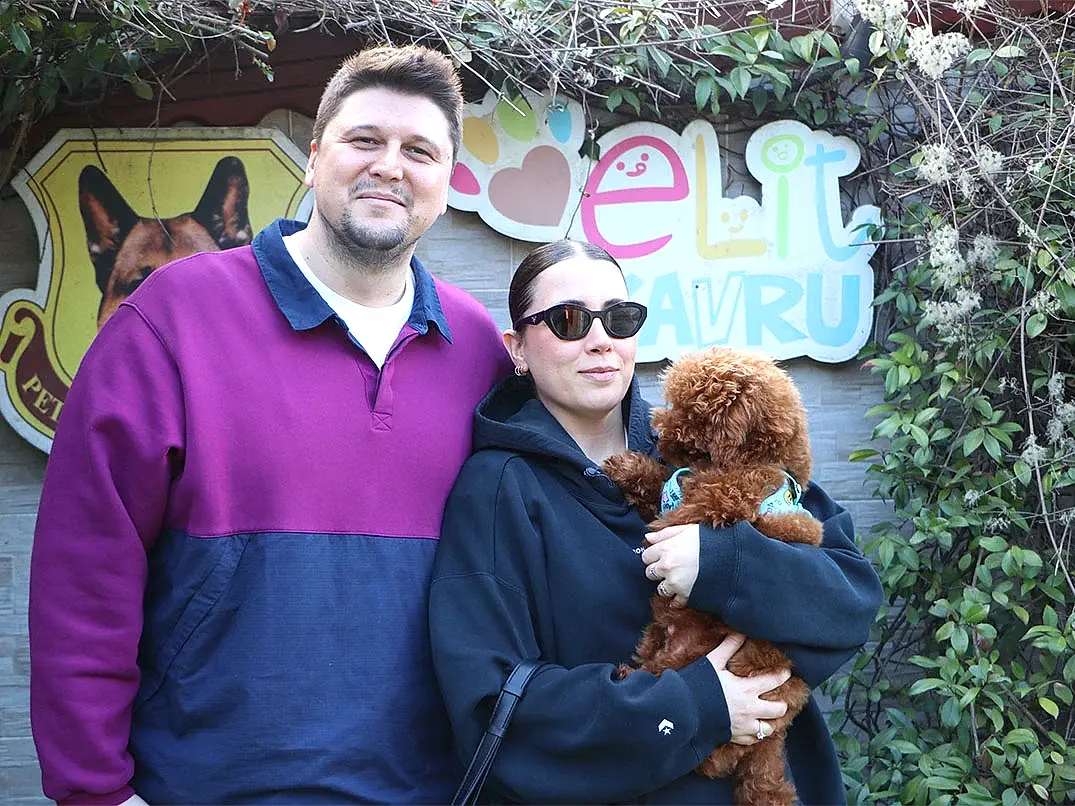 Deren Hanım ve ailesi Poodle yavrularına kavuştular