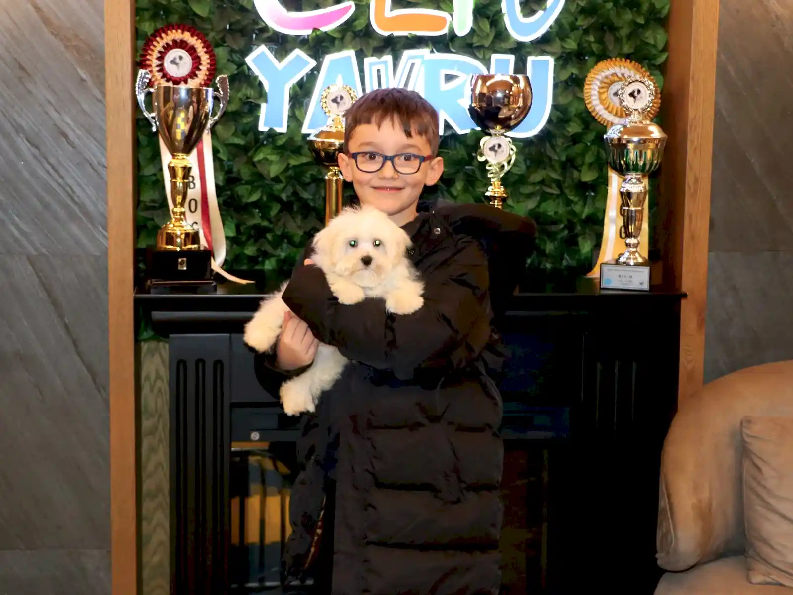 Gökhun Bey ve ailesi Maltese yavrularına kavuştular