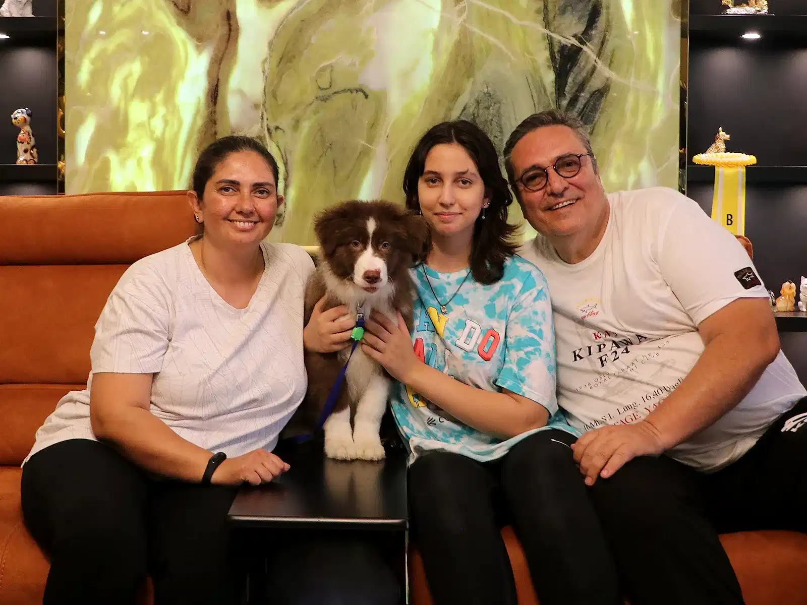 İnan ailesi Border Collie yavrularına kavuştular