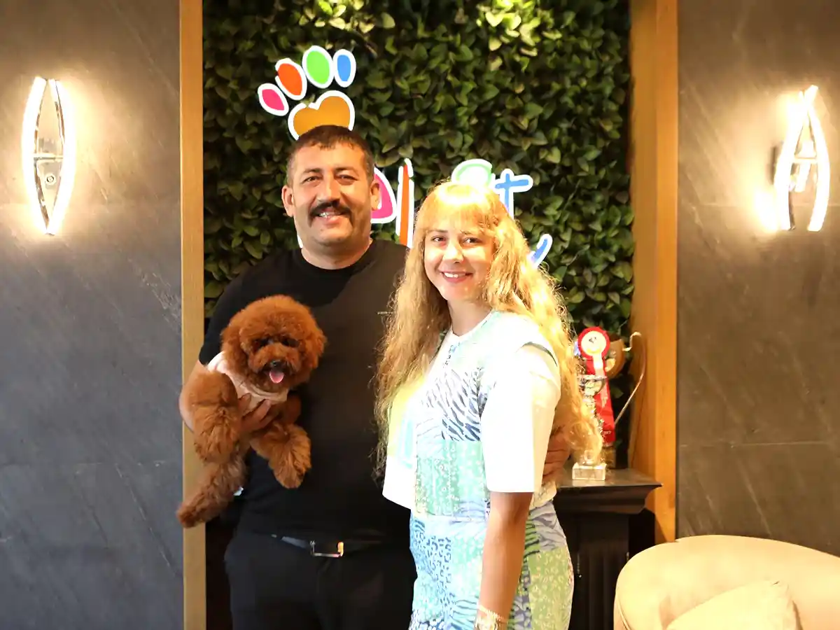 Ankara'dan Çevik ailesi Poodle yavrularına kavuştular