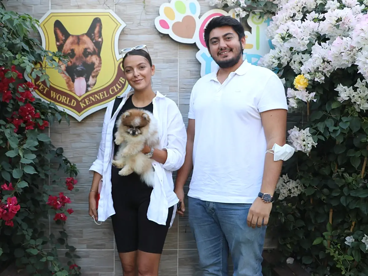 Nur hanım Parti color pomeranian yavrusuna kavuştu