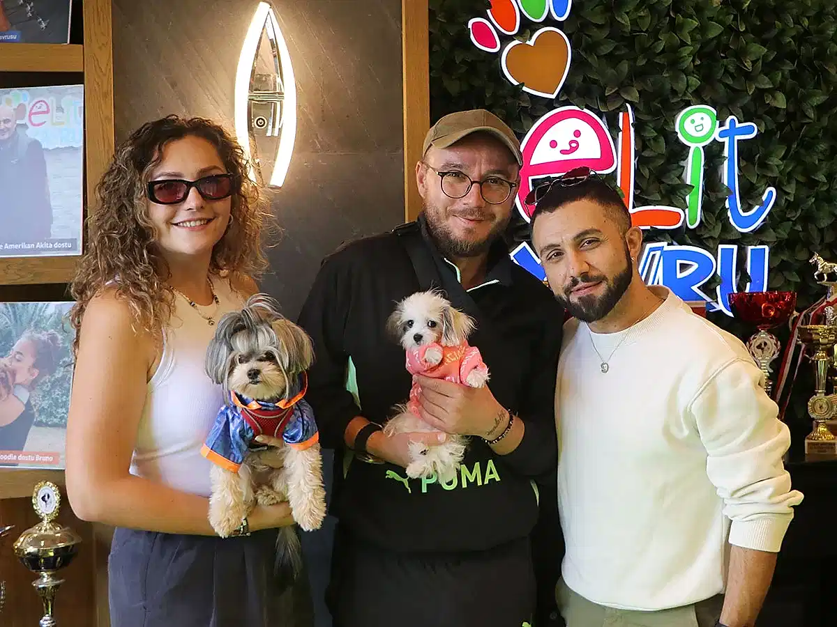 Orkun Bey Teacup Morkie yavrusuna kavuştu