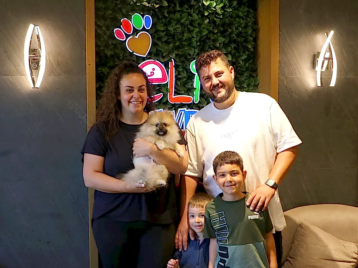 Almanya'dan Tarık Bey ve ailesi Pomeranian yavrularına kavuştular