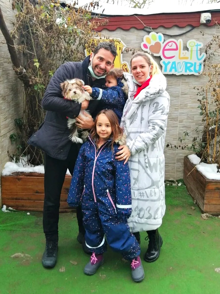 Tuğçe Hanım ve ailesi Morkie yavruları Mercy'e kavuştular.