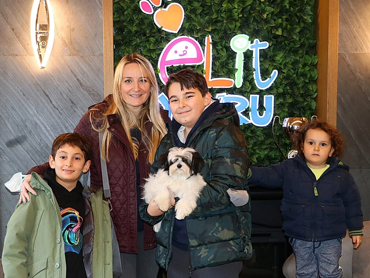 Yıldırım ailesi Morkie yavrularına kavuştular