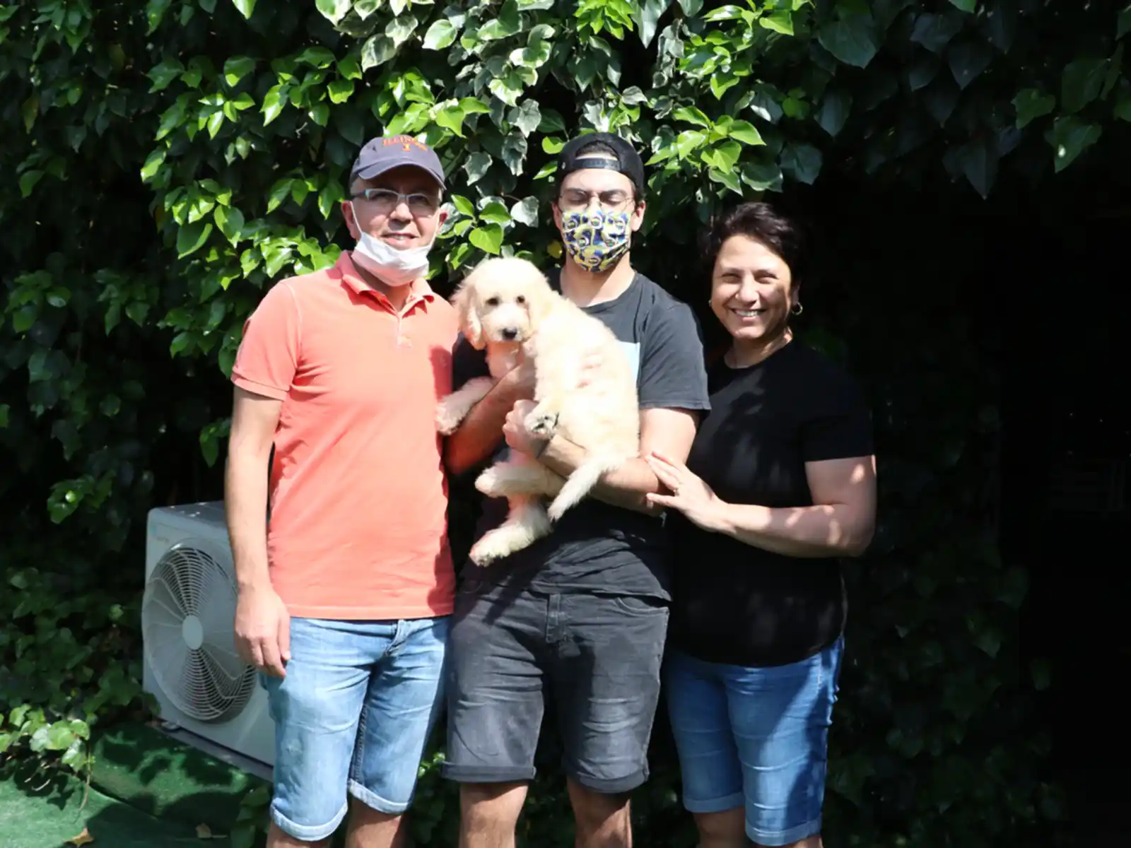 Yüksel ailesi Dizayn ırk yavrusu Labradoodle yavrularına kavuştu